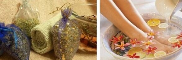Herbal foot bath for treating varicose veins