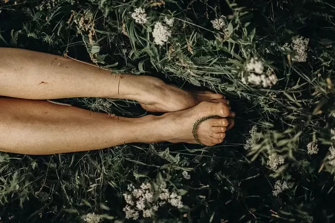 Healthy legs, no varicose veins